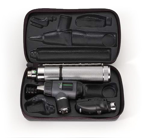 Welch Allyn 3.5 V Diagnostic Set with Coaxial Ophthalmoscope, MacroView  Basic LED Otoscope, Universal Desk Charger and Two Lithium Ion Rechargeable  Power Handles